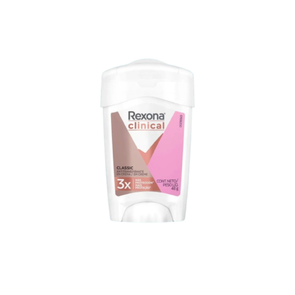 Desodorante Barra Rexona Clinical Women Classic 48g – Protección Clínica
