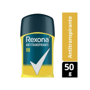 Desodorante Barra Rexona Hombre V8 50g – Protección y Frescura