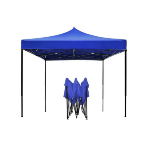 Toldo 3x3 Plegable Vanlig Metálico Inoxidable – Lona Azul Resistente a Lluvia