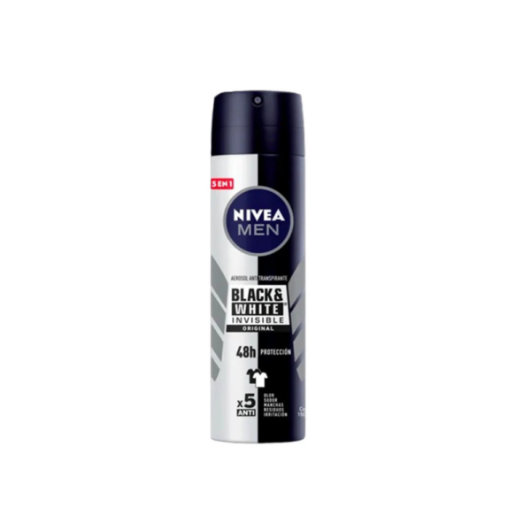 Desodorante Nivea Men Black & White Original – Protección Antimanchas
