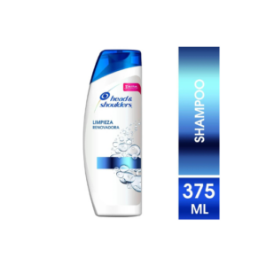 Shampoo Head & Shoulders Limpieza Renovadora 375ml - Control Caspa y Frescura